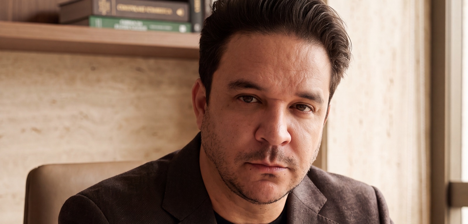 Flávio Torrecillas em seu consultório